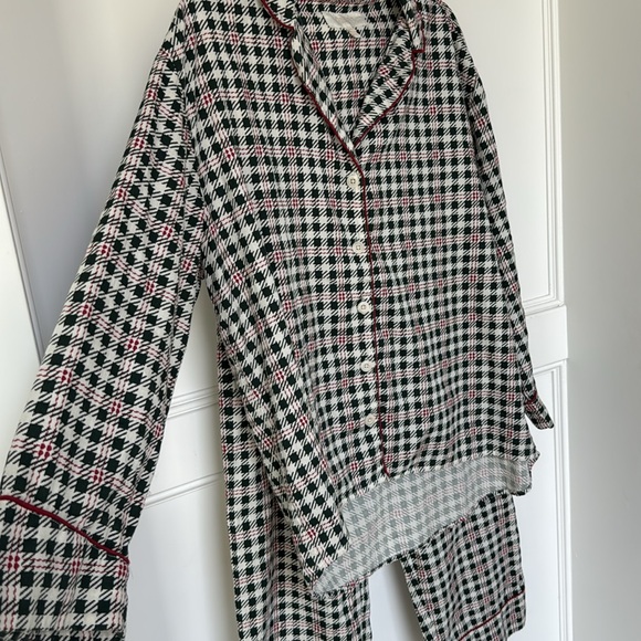 THE GREAT. SLEEP SET The Plaid Pajama Top and Pajama Bottoms Pants Winter Pine 1 - Picture 8 of 16